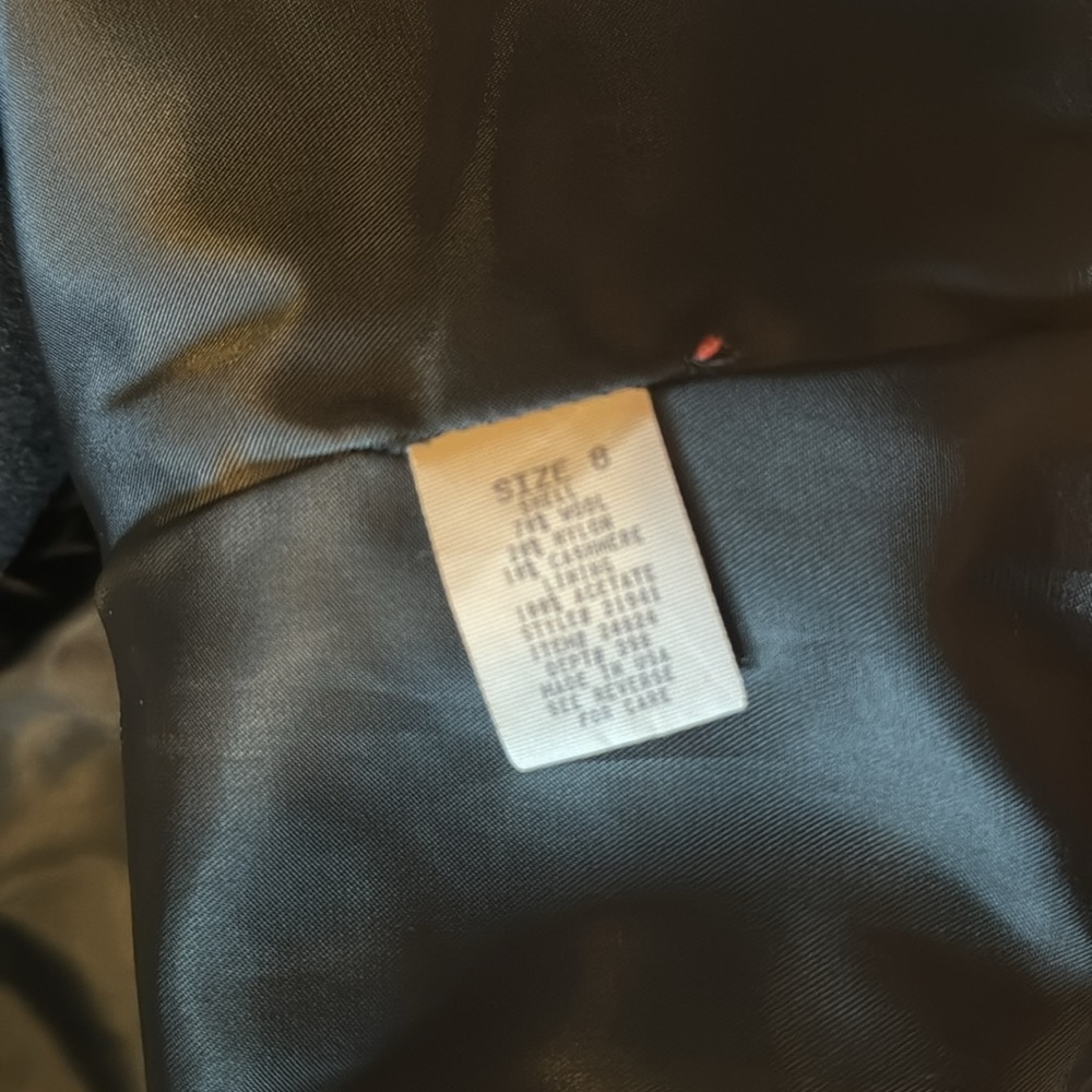 Black Pea Coat - Picture 4 of 5